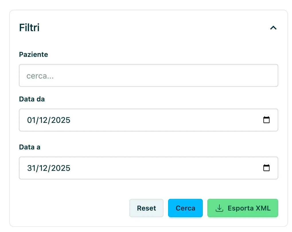 Appuntoo - Esportazione fatture XML per il commercialista