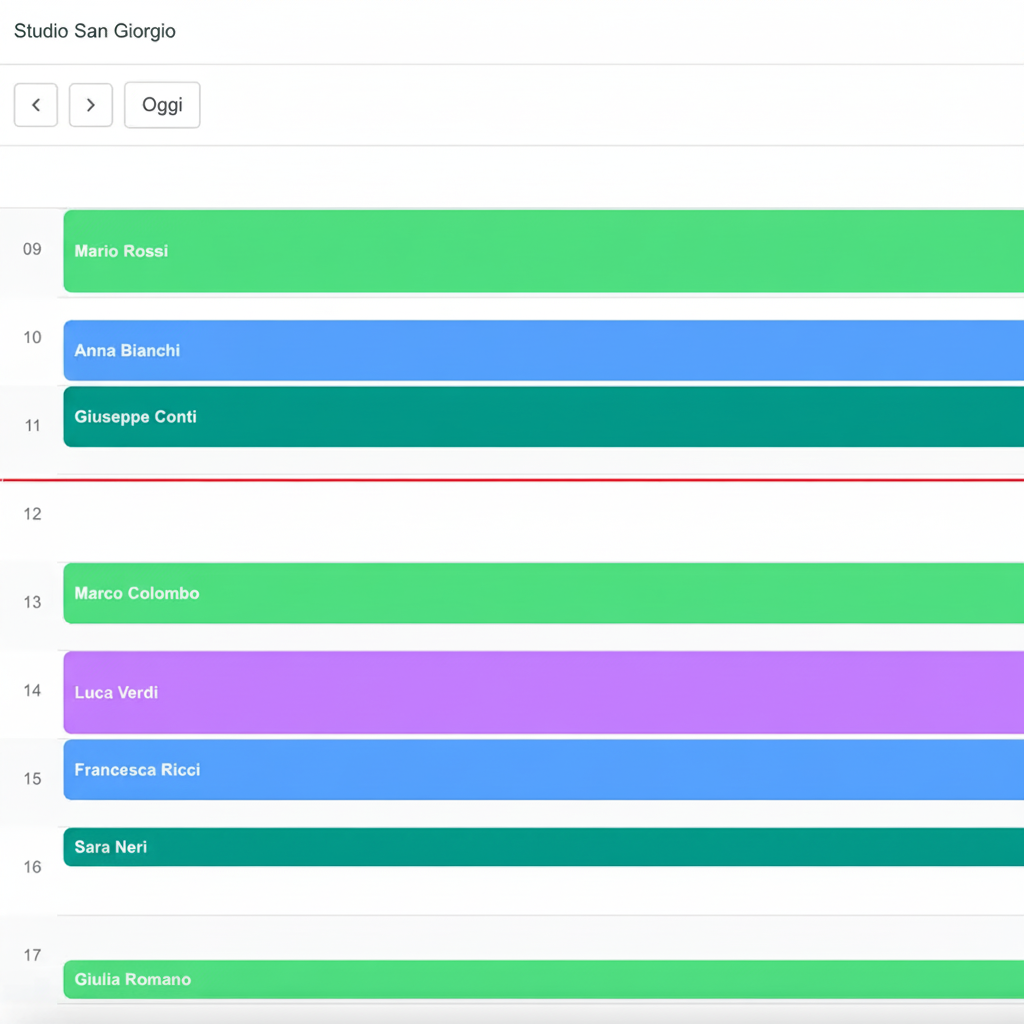 Drag and drop appuntamenti