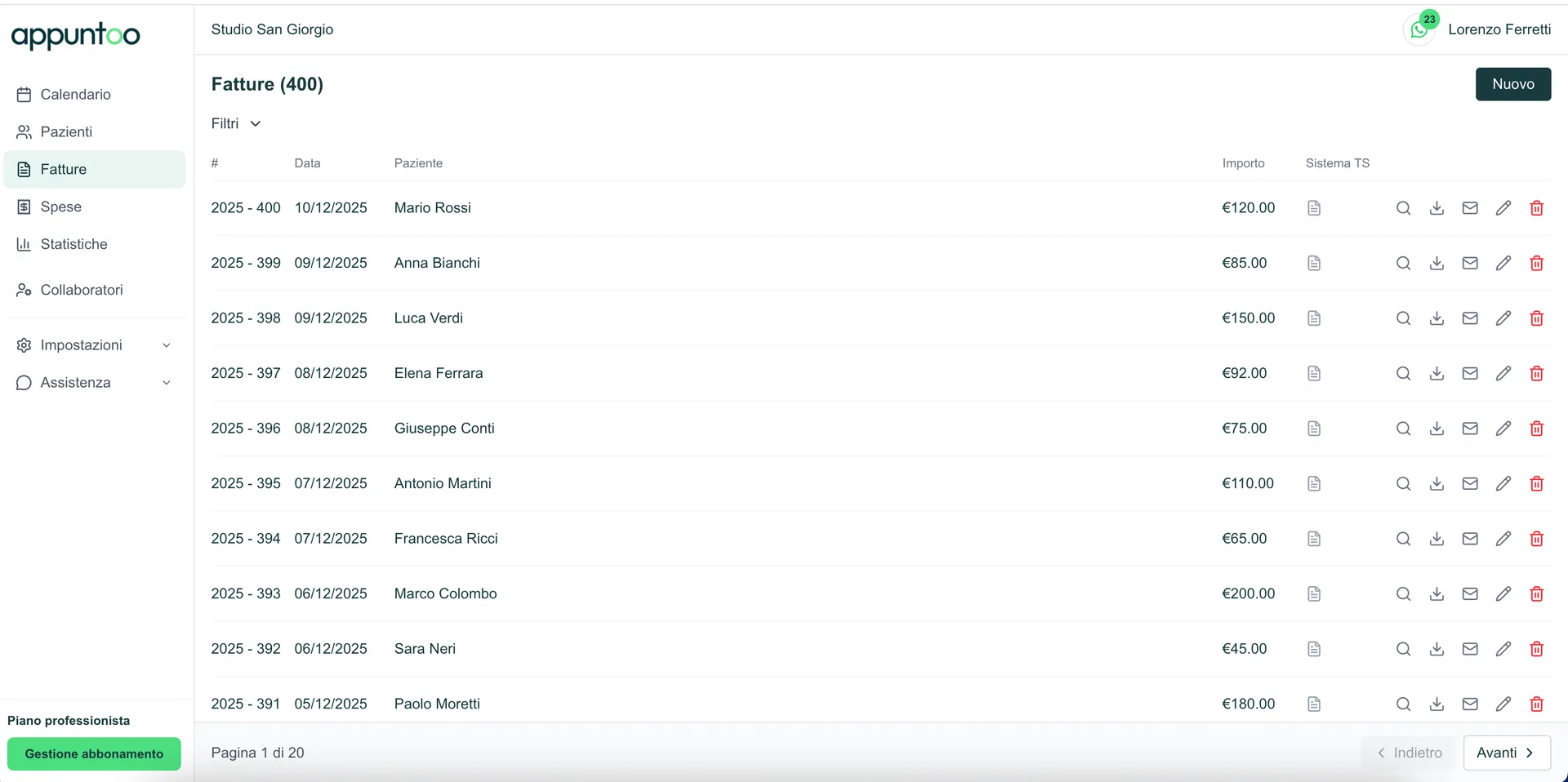Fatturazione Elettronica Appuntoo
